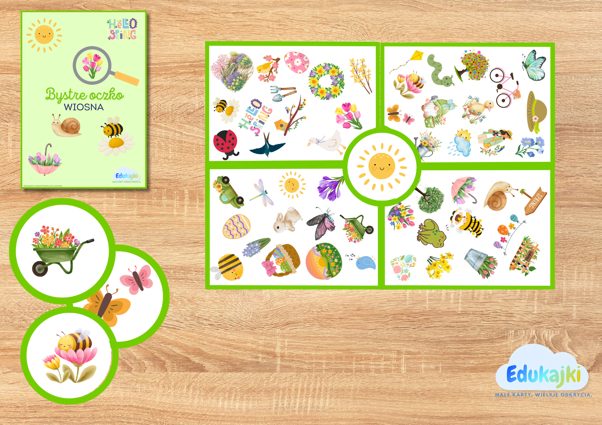 👀 Bystre oczko – Wiosna | gra PDF do druku