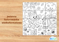 🍂 Jesienna kolorowanka wielkoformatowa – 12 stron | PDF do druku