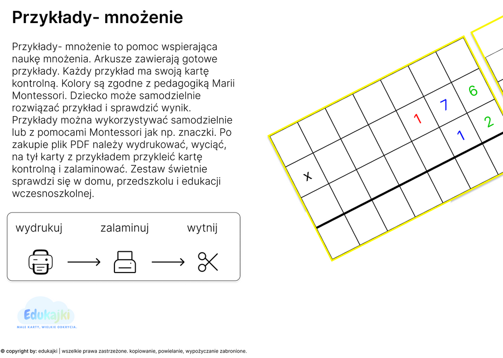 Przykłady mnożenie