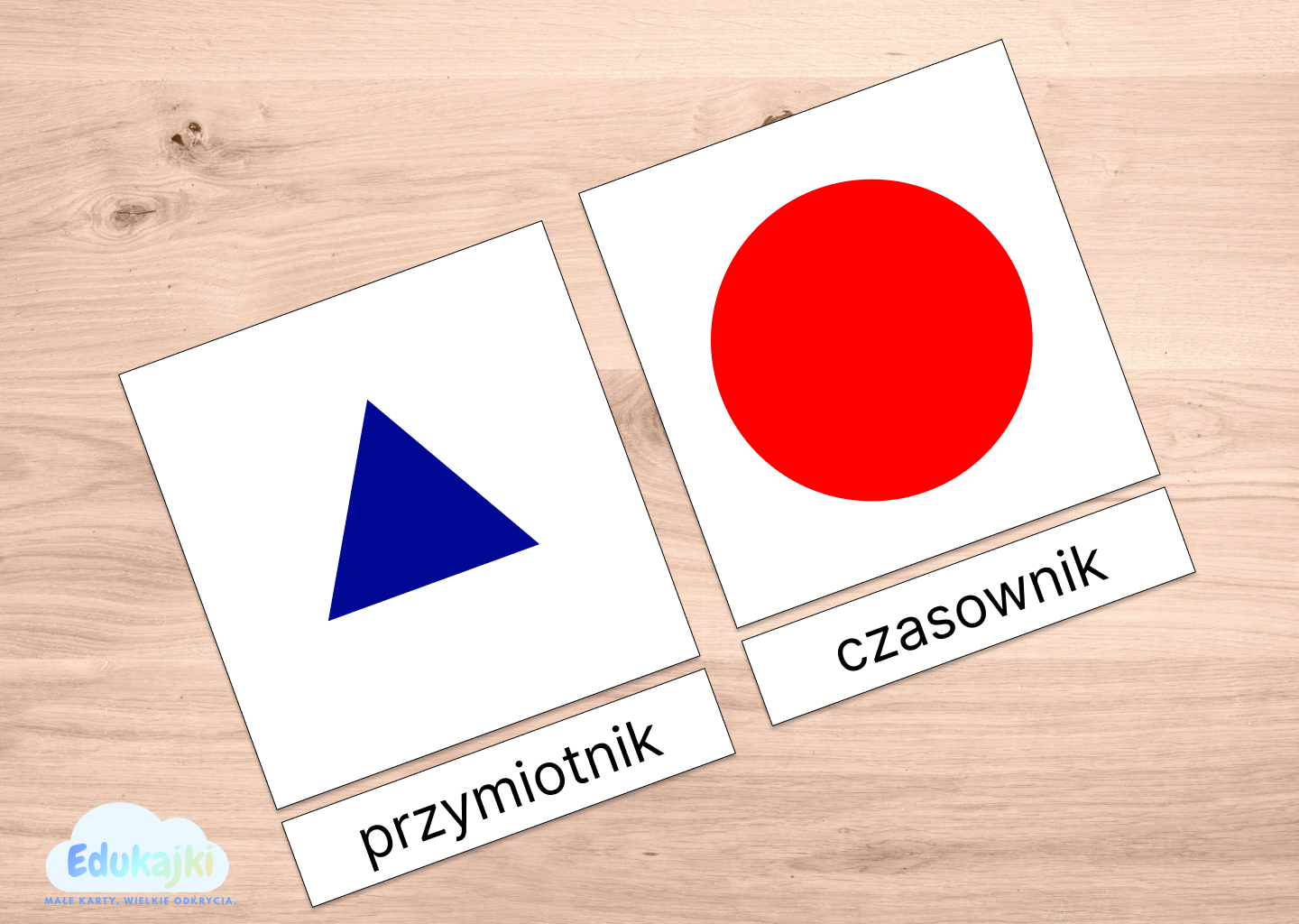 Symbole części mowy – karty trójdzielne