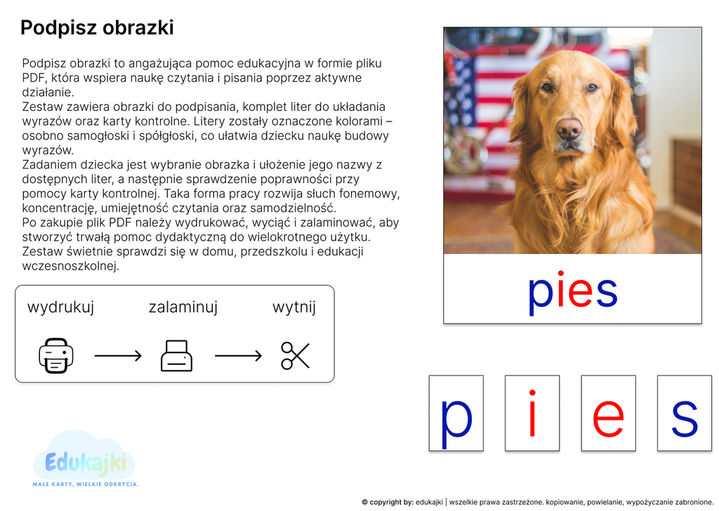 Podpisz obrazki
