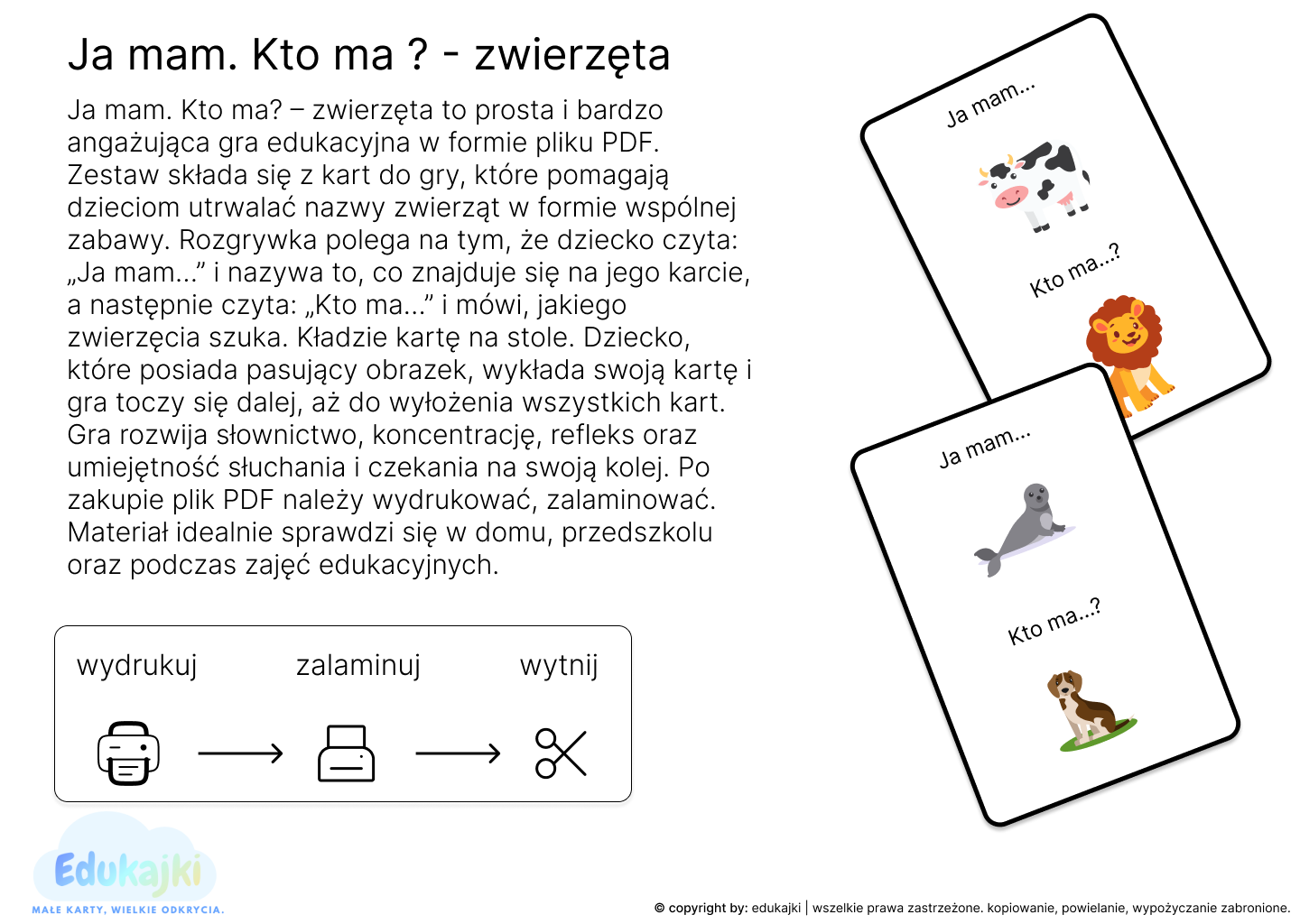Ja mam...Kto ma?- zwierzęta