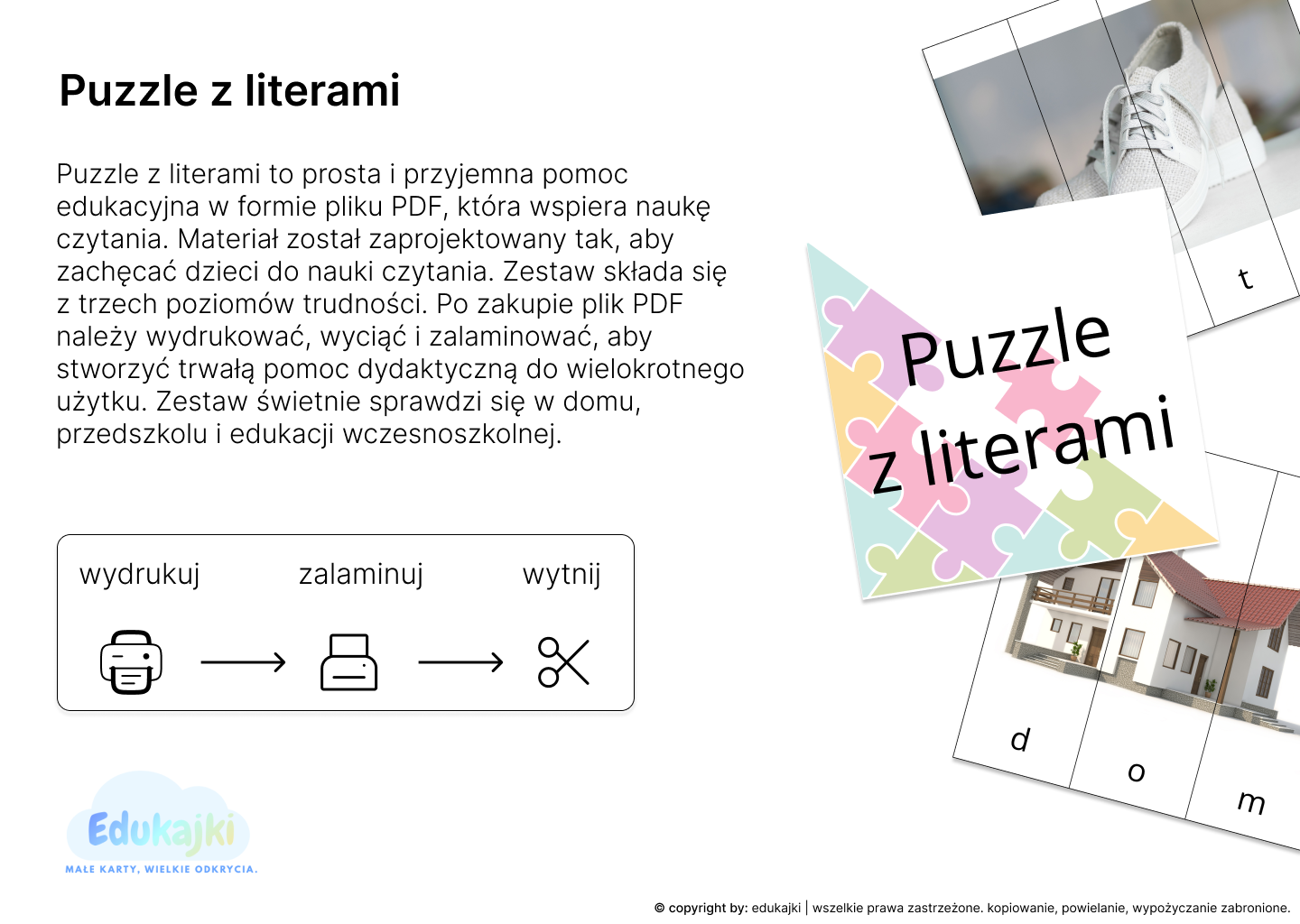 Puzzle z literami