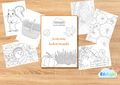 🍂 Jesienne kolorowanki – zestaw 35 kolorowanek PDF